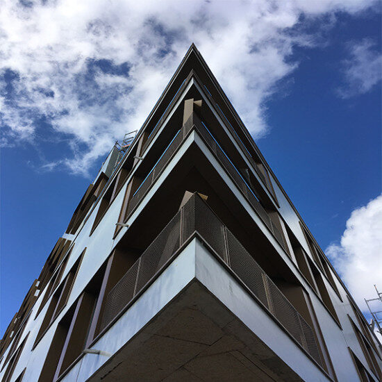 immeuble vu d'en bas
