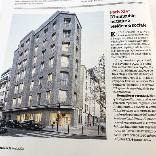 visual de um artigo do jornal le Moniteur