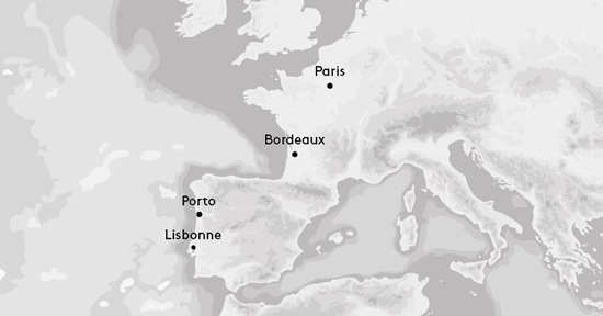 carte europe 4 agences
