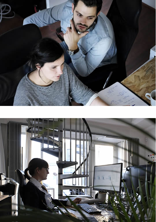 Equipe CoBe Bordeaux au travail