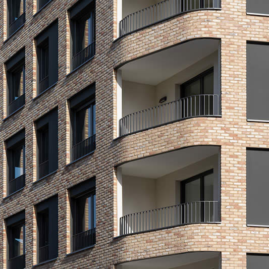 facade d'un immeuble de 43 logements - CoBe, Nanterre